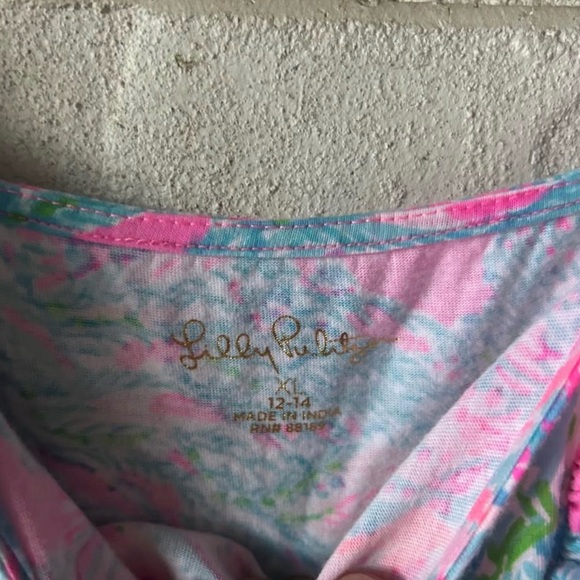 Lilly Pulitzer Girls Vienna Maxi Dress Seaing Things 12-14 - Picture 3 of 4